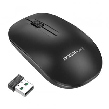 Wireless Mouse Borofone Bg14 Planet, 1000dpi, Black