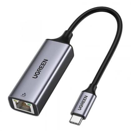 Ethernet Adapter Ugreen Cm199, Rj45, Usb-C, Grey