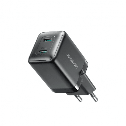 Wall Charger Joyroom Jr-Tcg17, 45w, 3a, 2 X Usb-C, Black