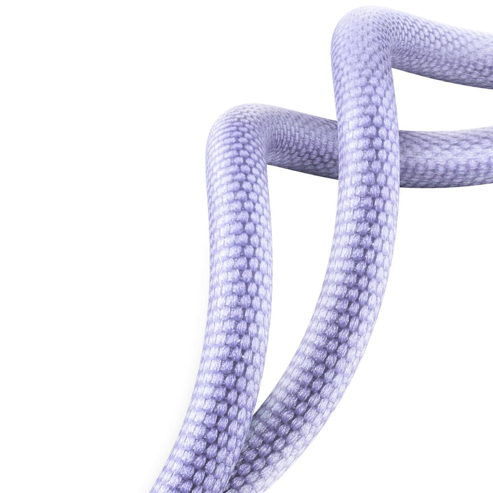 Baseus - Data Cable Crystal Shine (cajy000405) - Usb To Type-C, 100w, 1.2m, Super Fast Charging, Nylon Braided - Purple - Image 5