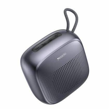 Yesido - Wireless Speaker (ysw24) - Bluetooth 5.3, Mini Design, Waterproof, Lanyard, Tf, Aux, Type-C, 1000mah - Black