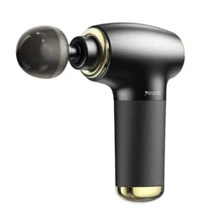 Yesido - Mini Portable Massager Gun (mg02) - Type-C, 4 Speed Level, 3200rpm, 1500mah, 10w - Black