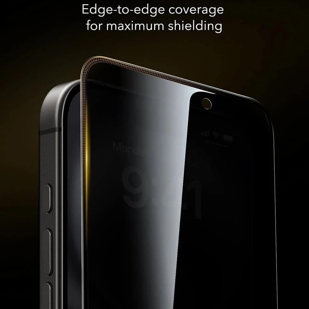Esr - Corning Gorilla Glass Ultrafit Privacy™ (3 Pack) - Iphone 17 Pro - Black - Image 6