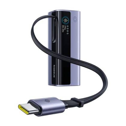Baseus - Power Bank Energeek Gr11 (e0027b01) - With Usb-C Retractable Cable, 20000mah, 145w - Grey