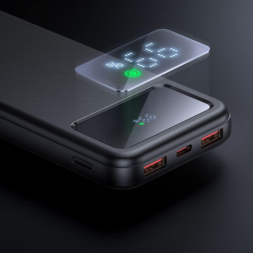 Mcdodo - Power Bank (mc-4220) - Type-C + 2x Usb-A Ports, 10000mah, 22.5w, Led Display - Black - Image 5
