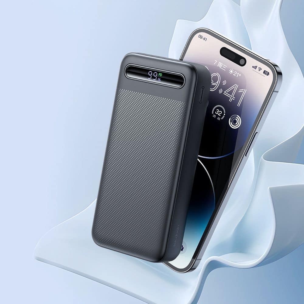Mcdodo - Power Bank Star Series (mc-3891) - Usb-C + 2x Usb, 20000mah, 22.5w, Digital Display - Black - Image 3