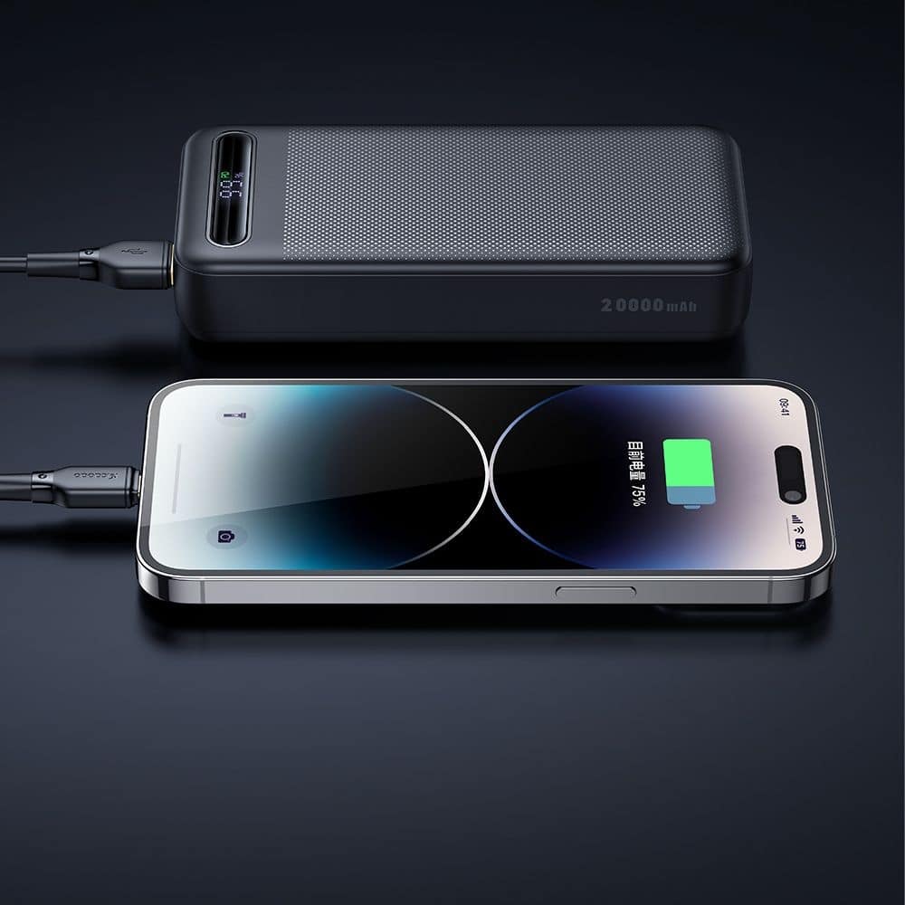 Mcdodo - Power Bank Star Series (mc-3891) - Usb-C + 2x Usb, 20000mah, 22.5w, Digital Display - Black - Image 4
