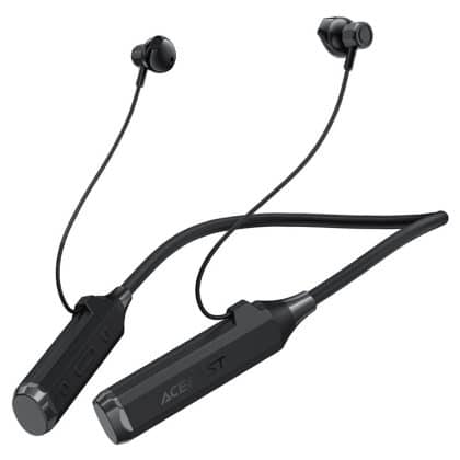 Acefast - Bluetooth Earphones (n6) - For Sport, Behind The Head, Neckband, Bluetooth 5.4, Ipx4, Tf Card Slot, 1000mah- Black