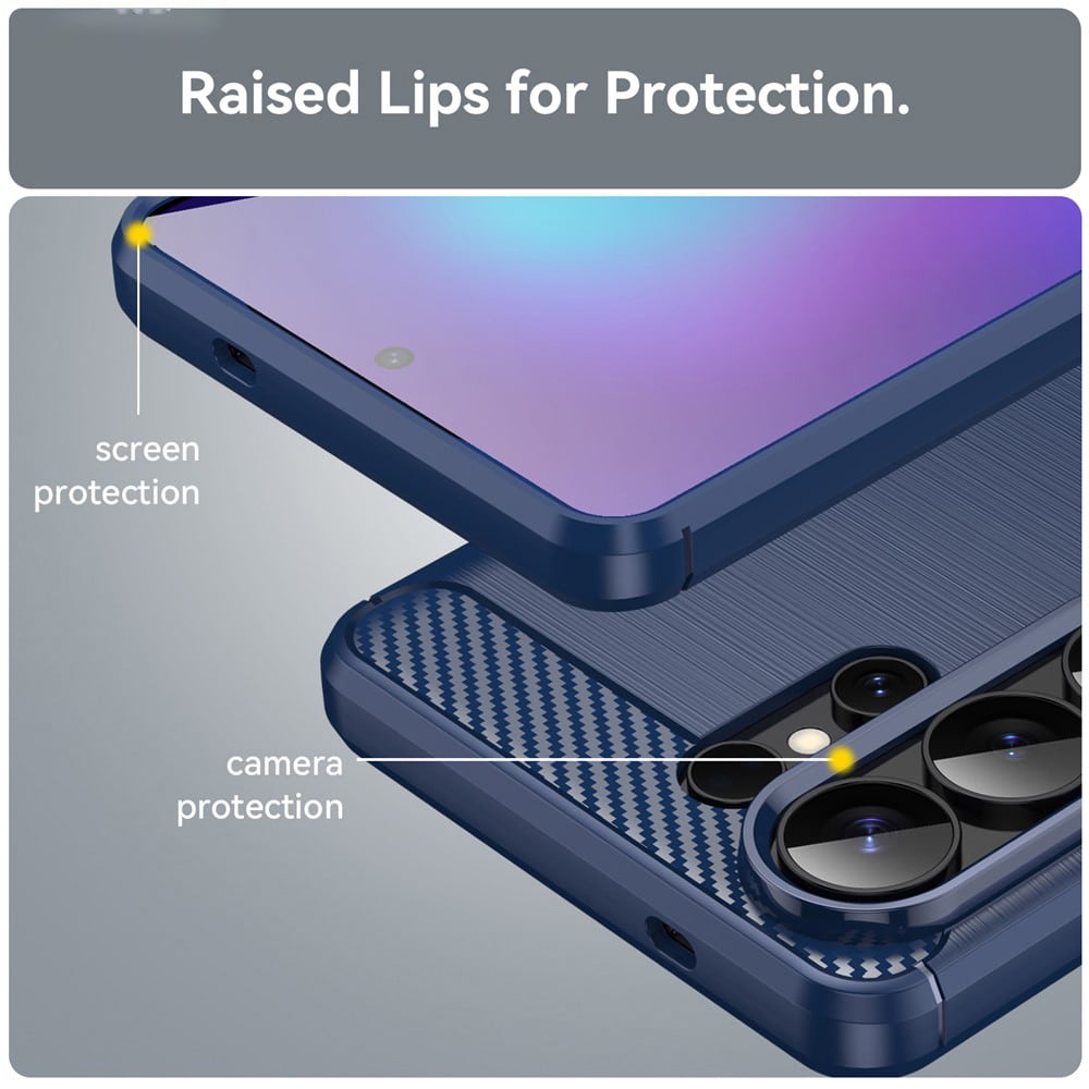Techsuit Carbon Silicone - θήκη για Samsung Galaxy S26 Ultra - Μπλε - Image 6
