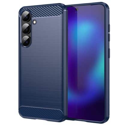 Techsuit Carbon Silicone - θήκη για Samsung Galaxy S26 - Μπλε