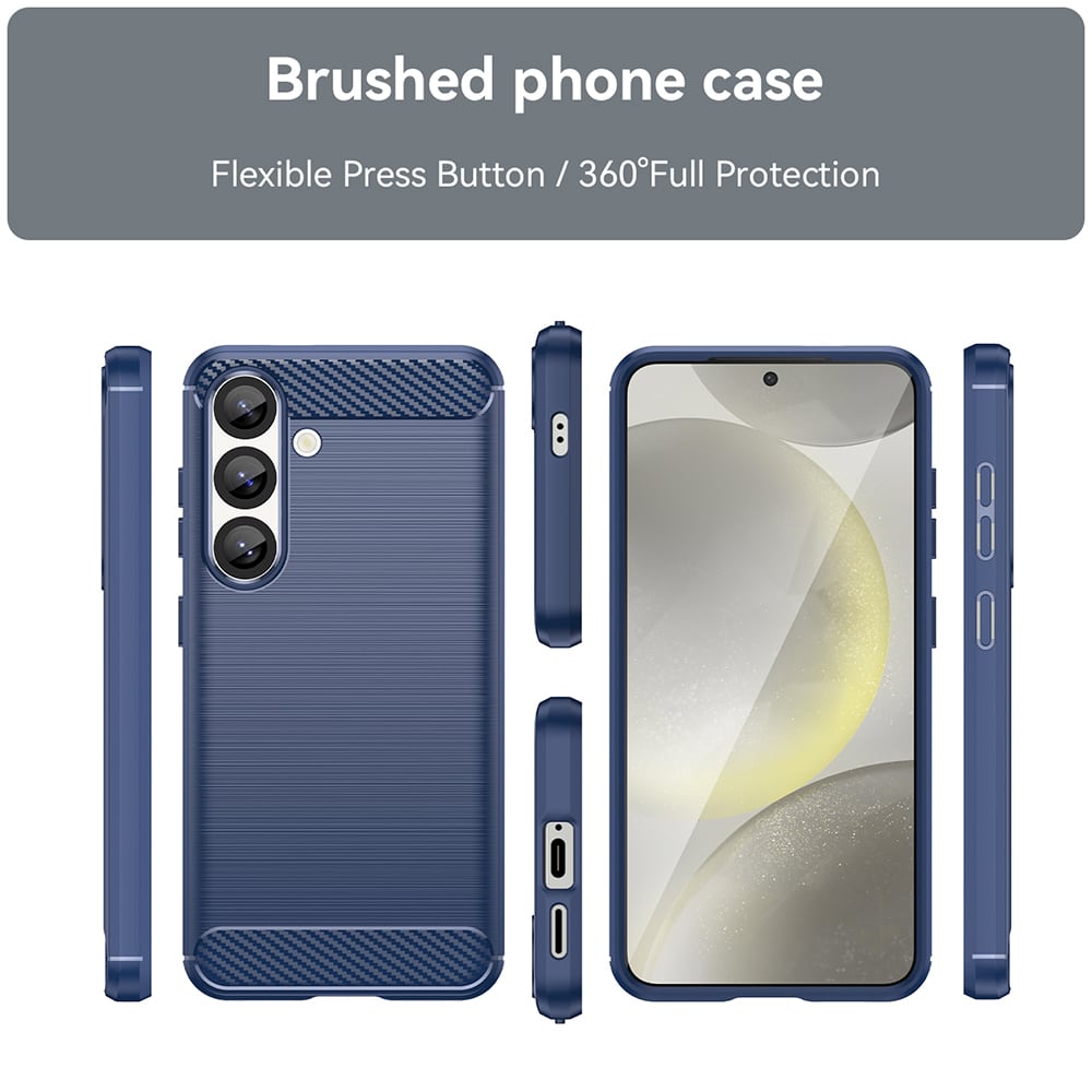 Techsuit Carbon Silicone - θήκη για Samsung Galaxy S26 - Μπλε - Image 2
