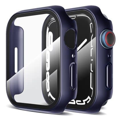 Techsuit - Defense360 Pro + Screen Protector - Apple Watch 7 41mm - Oxford Blue