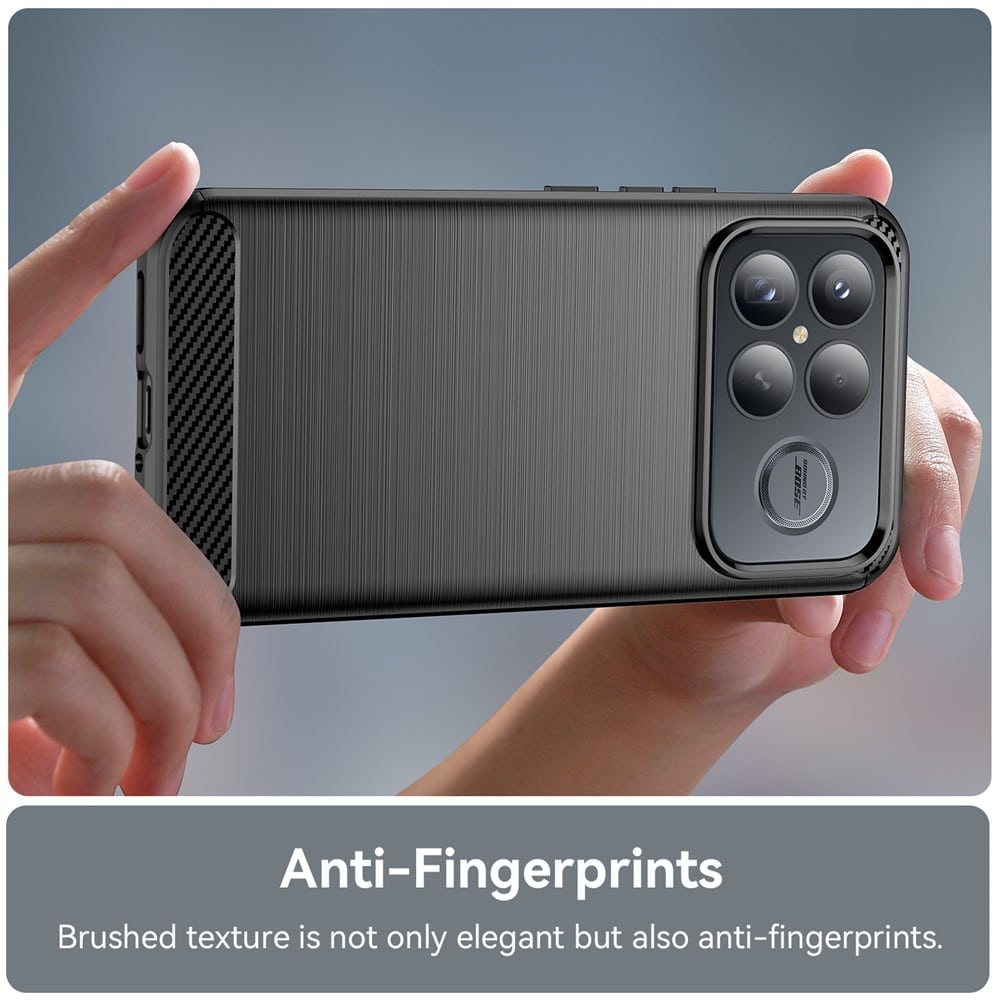 Techsuit Carbon Silicone - θήκη για Xiaomi Poco F8 Ultra - Μαύρο - Image 6