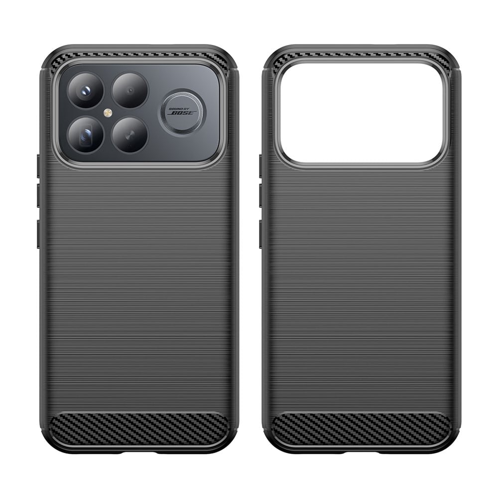 Techsuit Carbon Silicone - θήκη για Xiaomi Poco F8 Ultra - Μαύρο - Image 2