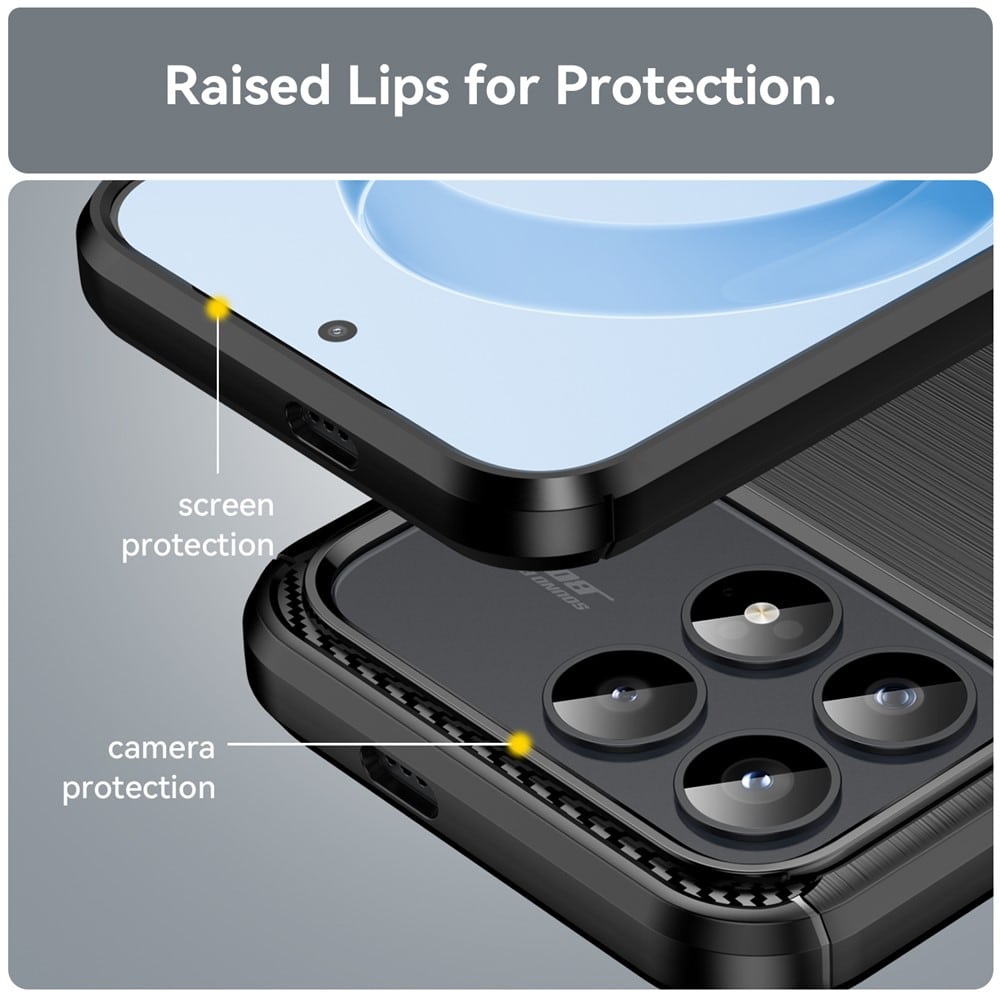 Techsuit Carbon Silicone - θήκη για Xiaomi Poco F8 Pro - Μαύρο - Image 4