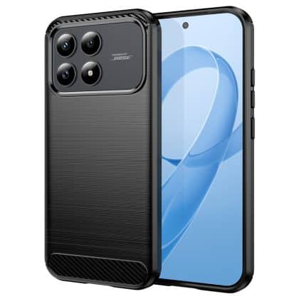 Techsuit Carbon Silicone - θήκη για Xiaomi Poco F8 Pro - Μαύρο