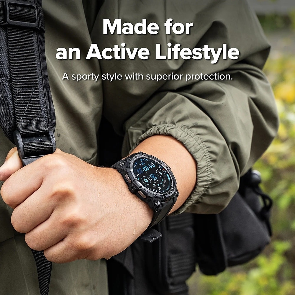 Ringke Rugged Gear - θήκη για Samsung Galaxy Watch8 - Μαύρο - Image 4
