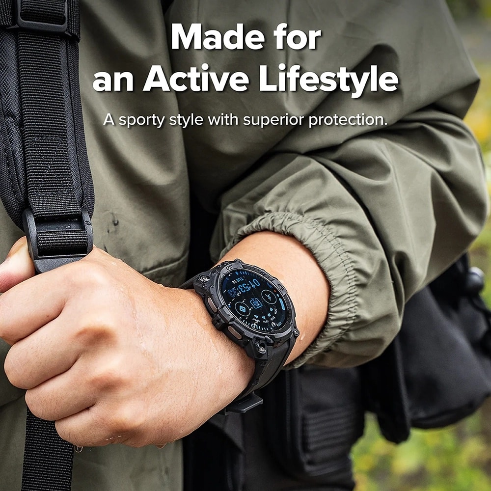 Ringke Rugged Gear - θήκη για Samsung Galaxy Watch8 - Μαύρο - Image 5