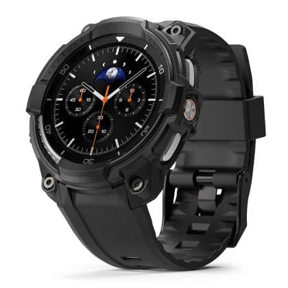 Ringke Rugged Gear - θήκη για Samsung Galaxy Watch8 Classic - Μαύρο