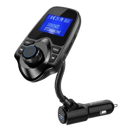 Techsuit - Fm Modulator Jamlink (mfm4) - Bluetooth, Jack 3.5mm, Tf Card, 10–24v - Black