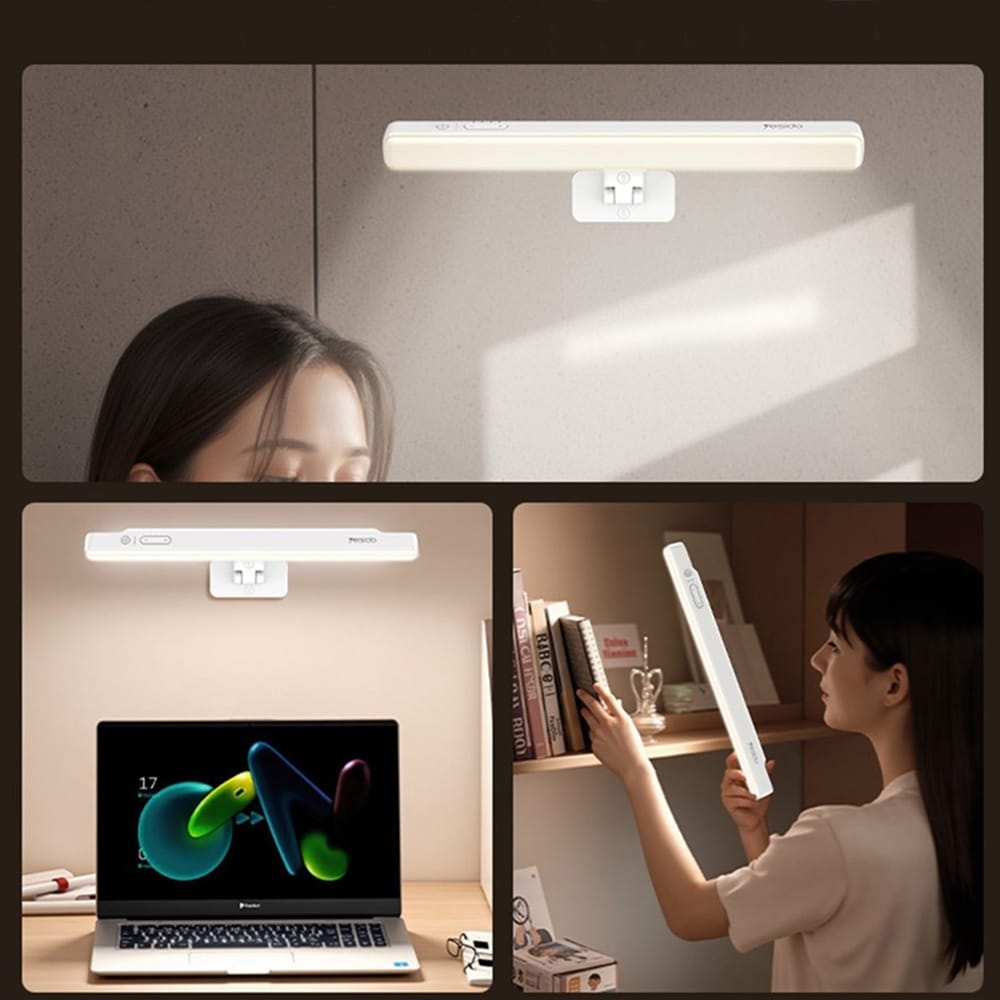 Yesido - Wireless Reading Light (dh11) - Type-C, 3600mah, Multi-Angle Adjustable, 5 Levels Of Brightness - White - Image 6