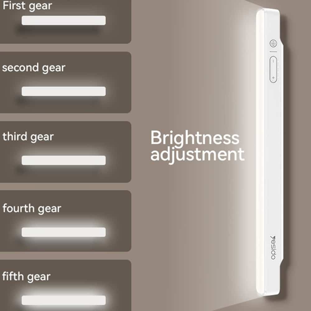 Yesido - Wireless Reading Light (dh11) - Type-C, 3600mah, Multi-Angle Adjustable, 5 Levels Of Brightness - White - Image 5