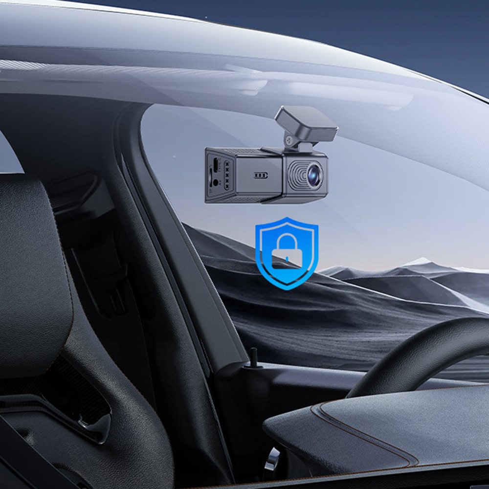 Yesido - Dash Camera (km22) - 120° Wide-Angle Lens, 1080p Dual-Channel Recording - Black - Image 4