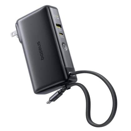 Baseus - Power Bank Nomos Nt11 Omni (p10078807123-00) - With Usb-C Cable, 10000mah, 67w, Digital Display - Cosmic Black