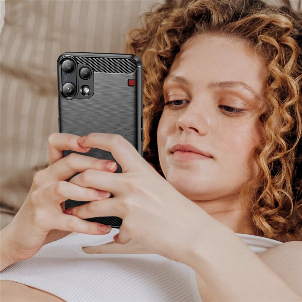 Techsuit Carbon Silicone - θήκη για Nothing Phone (3a) Lite - Μαύρο - Image 5