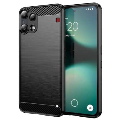 Techsuit Carbon Silicone - θήκη για Nothing Phone (3a) Lite - Μαύρο