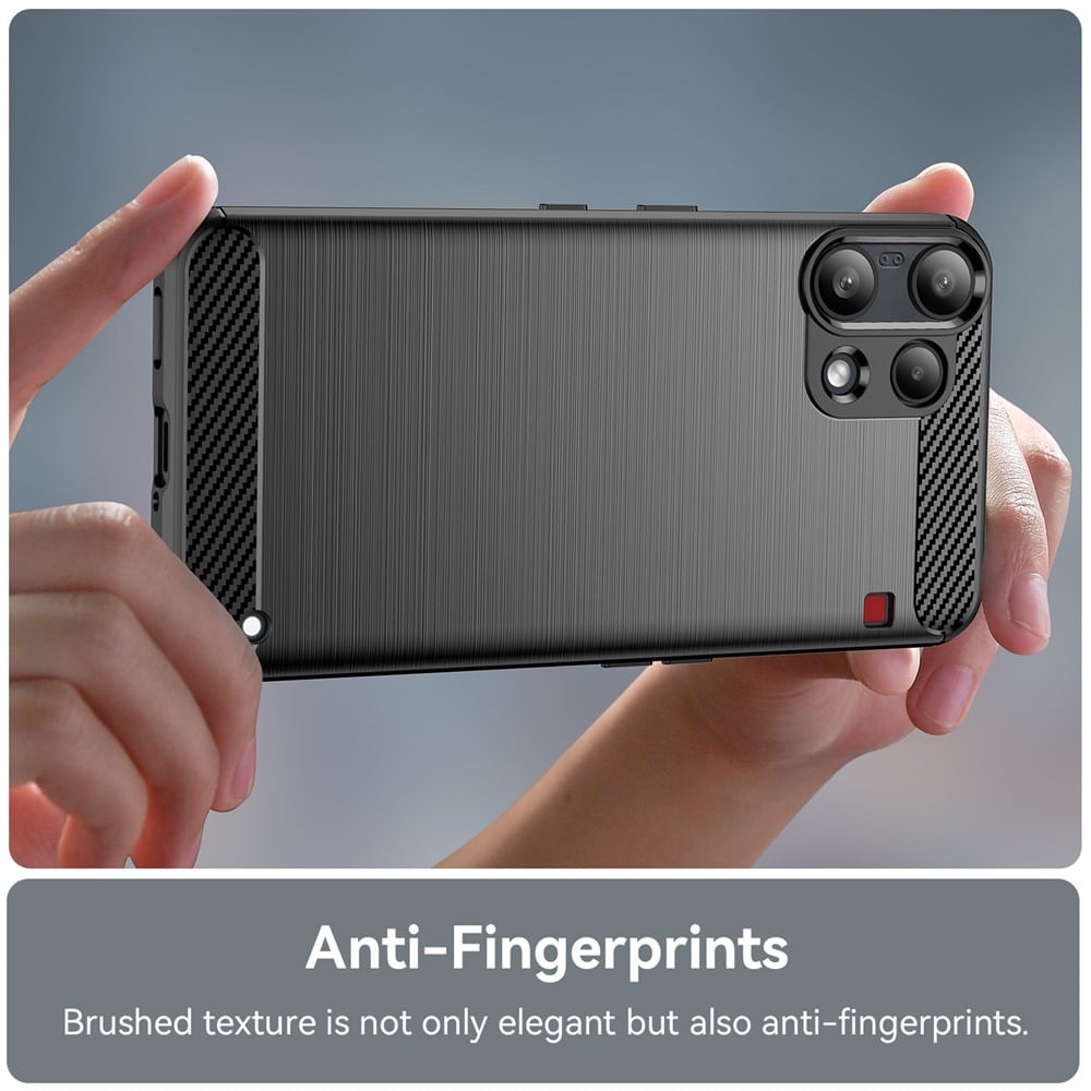 Techsuit Carbon Silicone - θήκη για Nothing Phone (3a) Lite - Μαύρο - Image 2