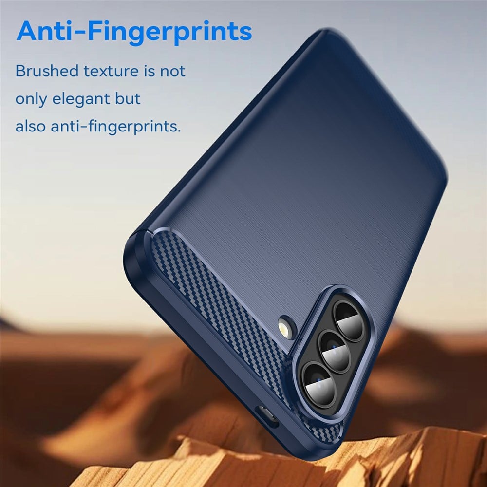 Techsuit Carbon Silicone - θήκη για Samsung Galaxy A57 - Μπλε - Image 4