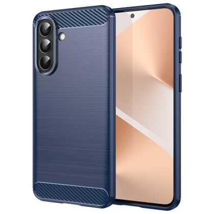 Techsuit Carbon Silicone - θήκη για Samsung Galaxy A57 - Μπλε