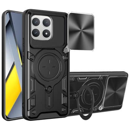 Techsuit CamGuard Pro - θήκη για Xiaomi Poco F8 Pro - Μαύρο