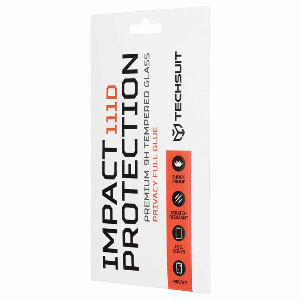 Techsuit - 111d Privacy Full glue - Xiaomi Redmi Note 15 Pro 5g - Black - Image 2