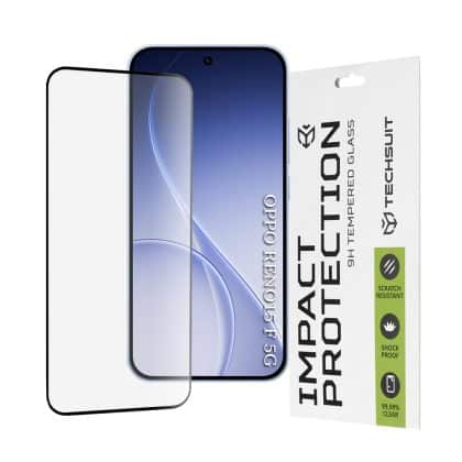 Techsuit - 111d Full Cover / Full Glue Glass - Oppo Reno15 F / Reno15 Fs 5g - Black