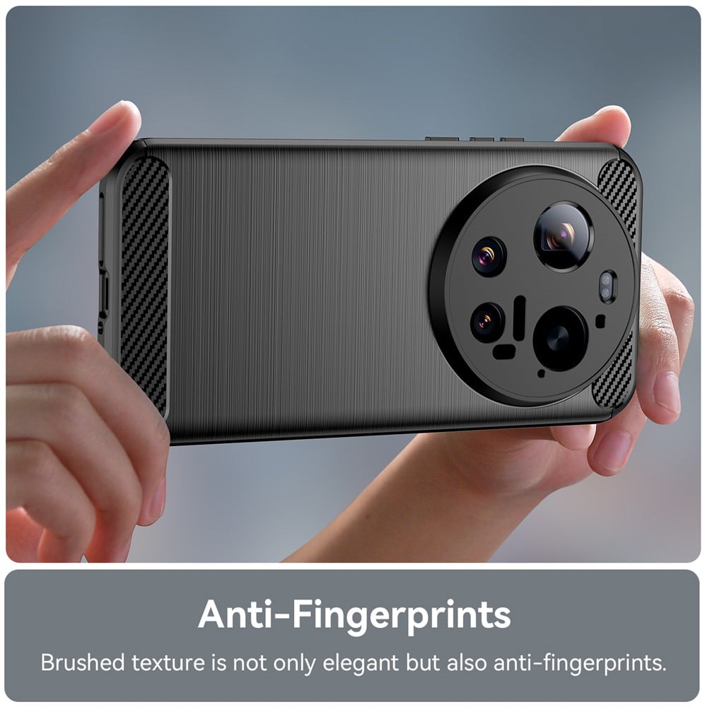 Techsuit Carbon Silicone - θήκη για Xiaomi 17 Ultra - Μαύρο - Image 4