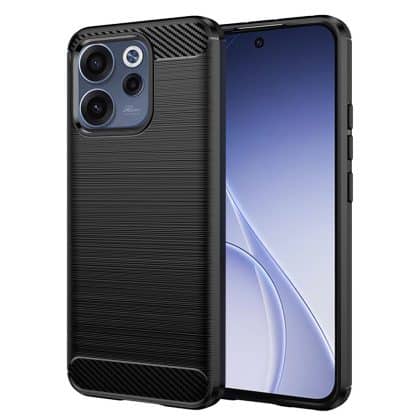 Techsuit Carbon Silicone - θήκη για Oppo Reno15 F / FS 5G - Μαύρο