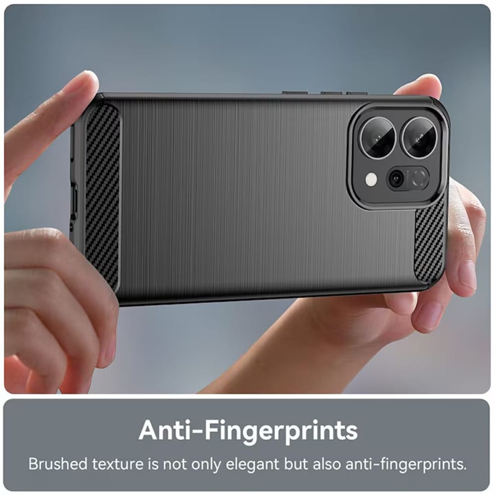 Techsuit Carbon Silicone - θήκη για Oppo Reno15 F / FS 5G - Μαύρο - Image 4