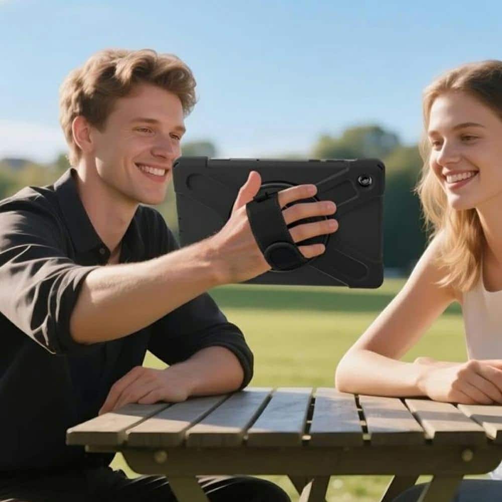 4smarts Rugged Case Grip - θήκη για Samsung Galaxy Tab A11+ - Μαύρο - Image 2
