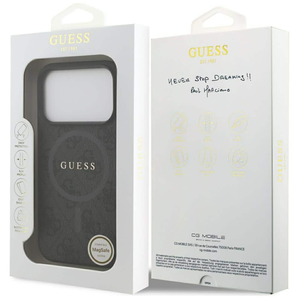 Guess 4G Ring Classic Logo MagSafe - θήκη για Apple iPhone 17 Pro - Μαύρο - Image 8