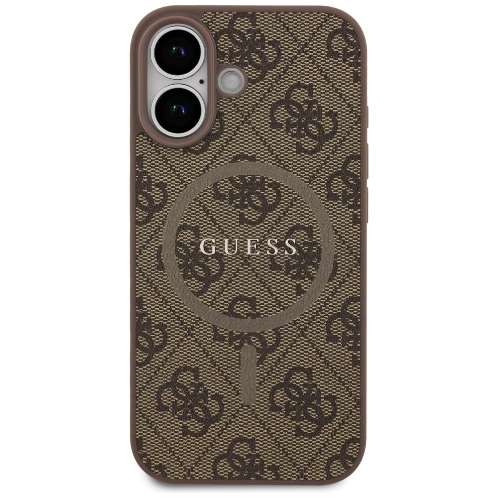 Guess 4G Ring Classic Logo MagSafe Θήκη για iPhone 17 Καφέ - Image 3