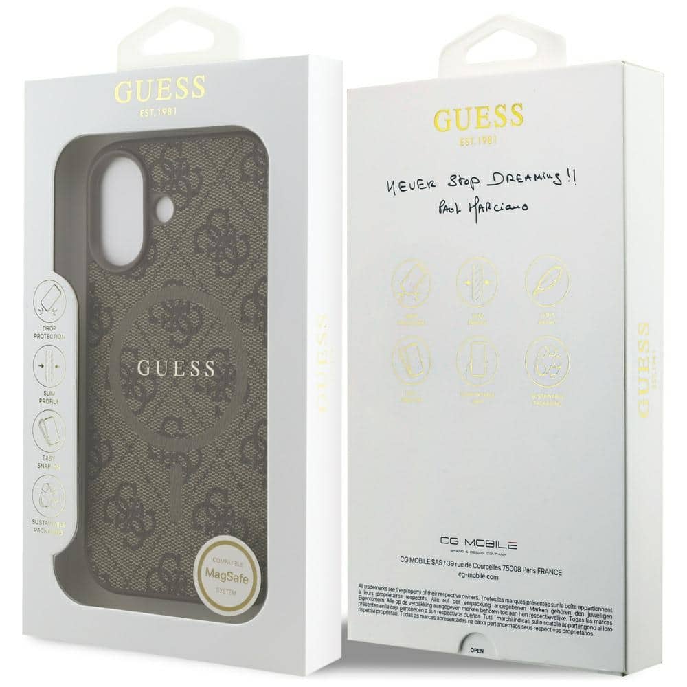 Guess 4G Ring Classic Logo MagSafe Θήκη για iPhone 17 Καφέ - Image 8