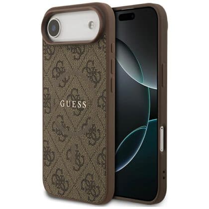 Guess 4G Ring Classic Logo MagSafe Θήκη για iPhone Air Καφέ