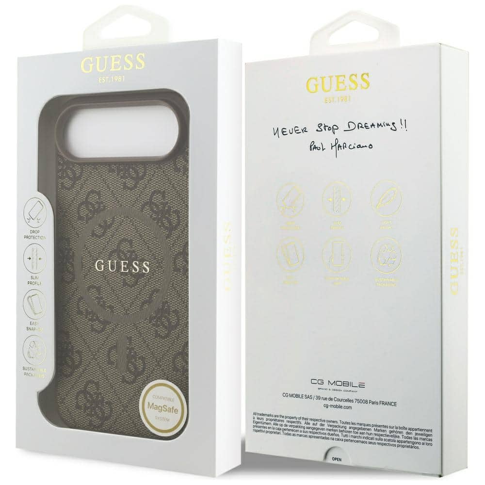 Guess 4G Ring Classic Logo MagSafe Θήκη για iPhone Air Καφέ - Image 8