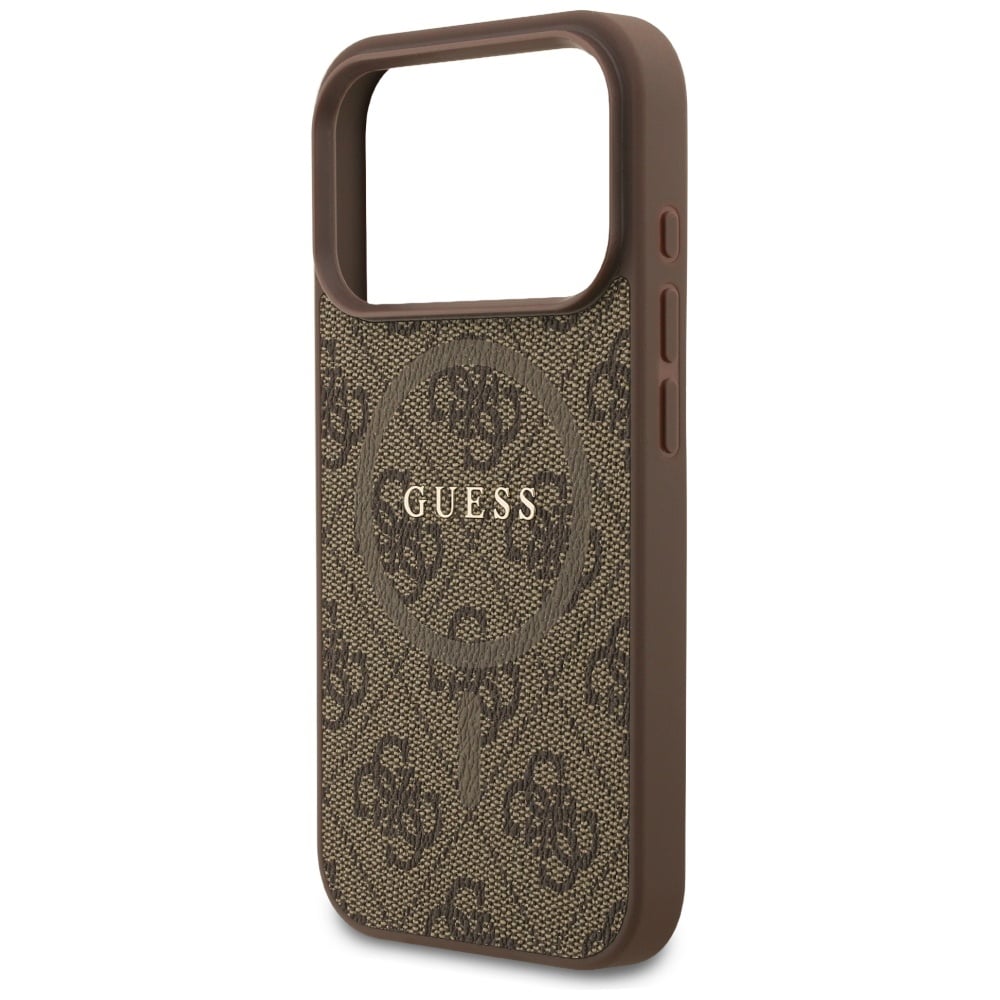 Guess 4G Ring Classic Logo MagSafe Θήκη για iPhone 17 Pro Καφέ - Image 6
