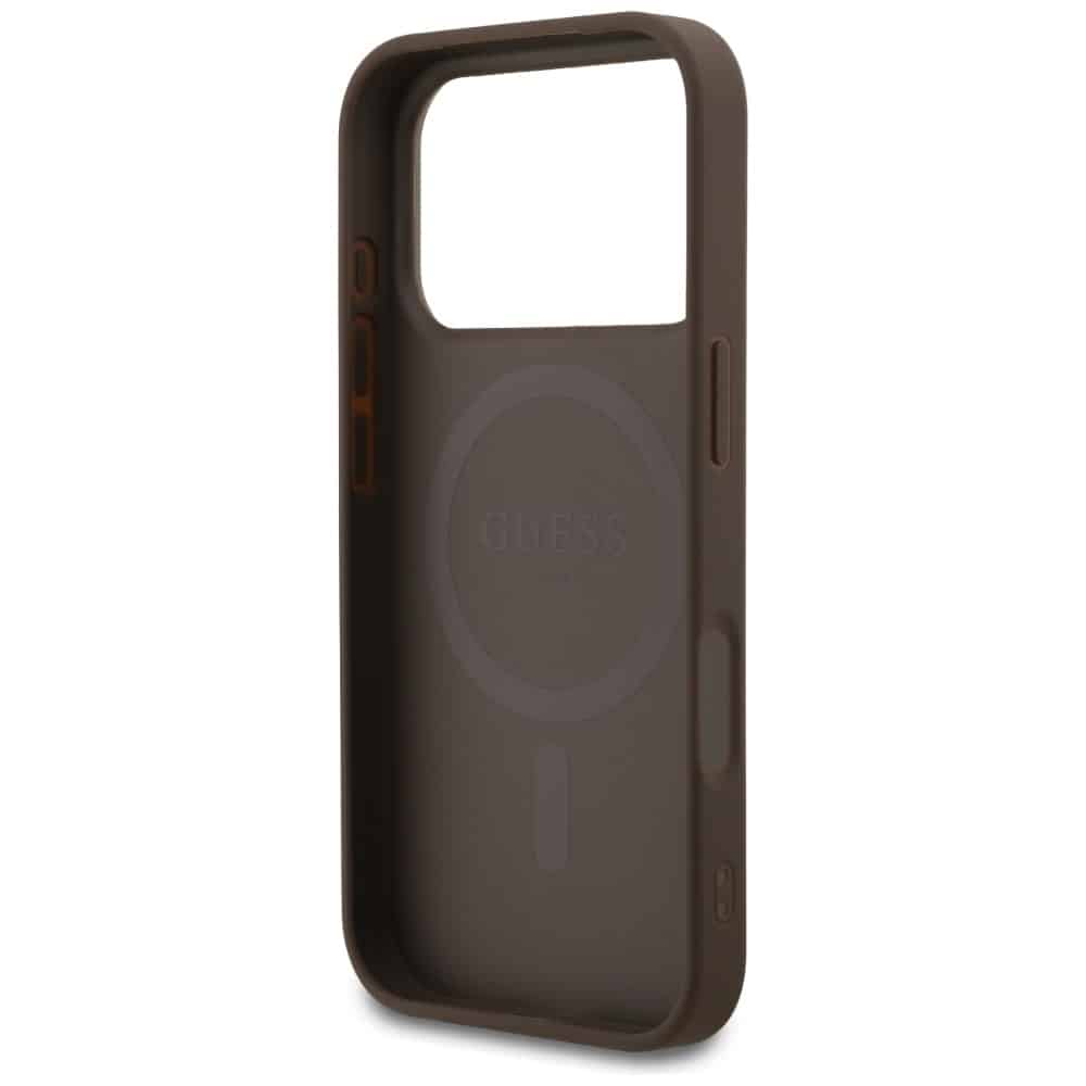 Guess 4G Ring Classic Logo MagSafe Θήκη για iPhone 17 Pro Καφέ - Image 7