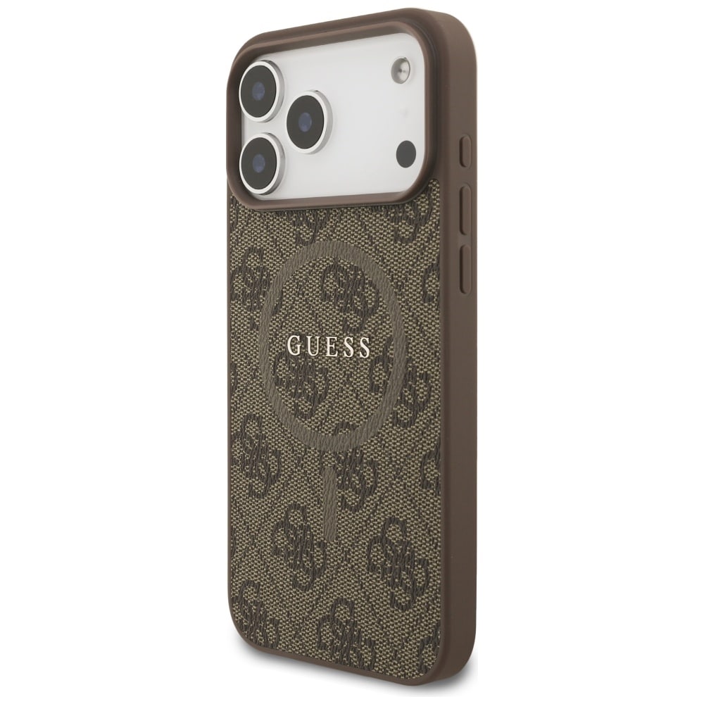 Guess 4G Ring Classic Logo MagSafe Θήκη για iPhone 17 Pro Max Καφέ - Image 2