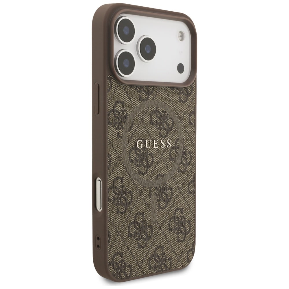 Guess 4G Ring Classic Logo MagSafe Θήκη για iPhone 17 Pro Max Καφέ - Image 4