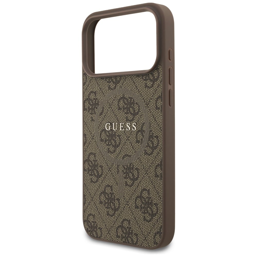 Guess 4G Ring Classic Logo MagSafe Θήκη για iPhone 17 Pro Max Καφέ - Image 6